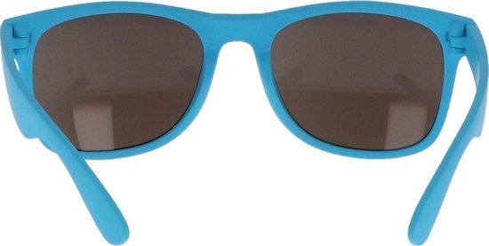 5one® No.4 Bright Blue zonnebril - lichtblauw frame - Revo Blue glazen