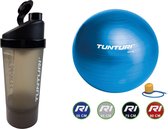 Tunturi - Fitness Set - Shakebeker - Gymball Blauw 55 cm