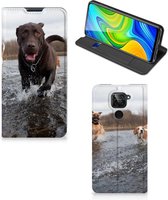 Standcase Hoesje Xiaomi Redmi Note 9 Smart Cover Honden Labrador