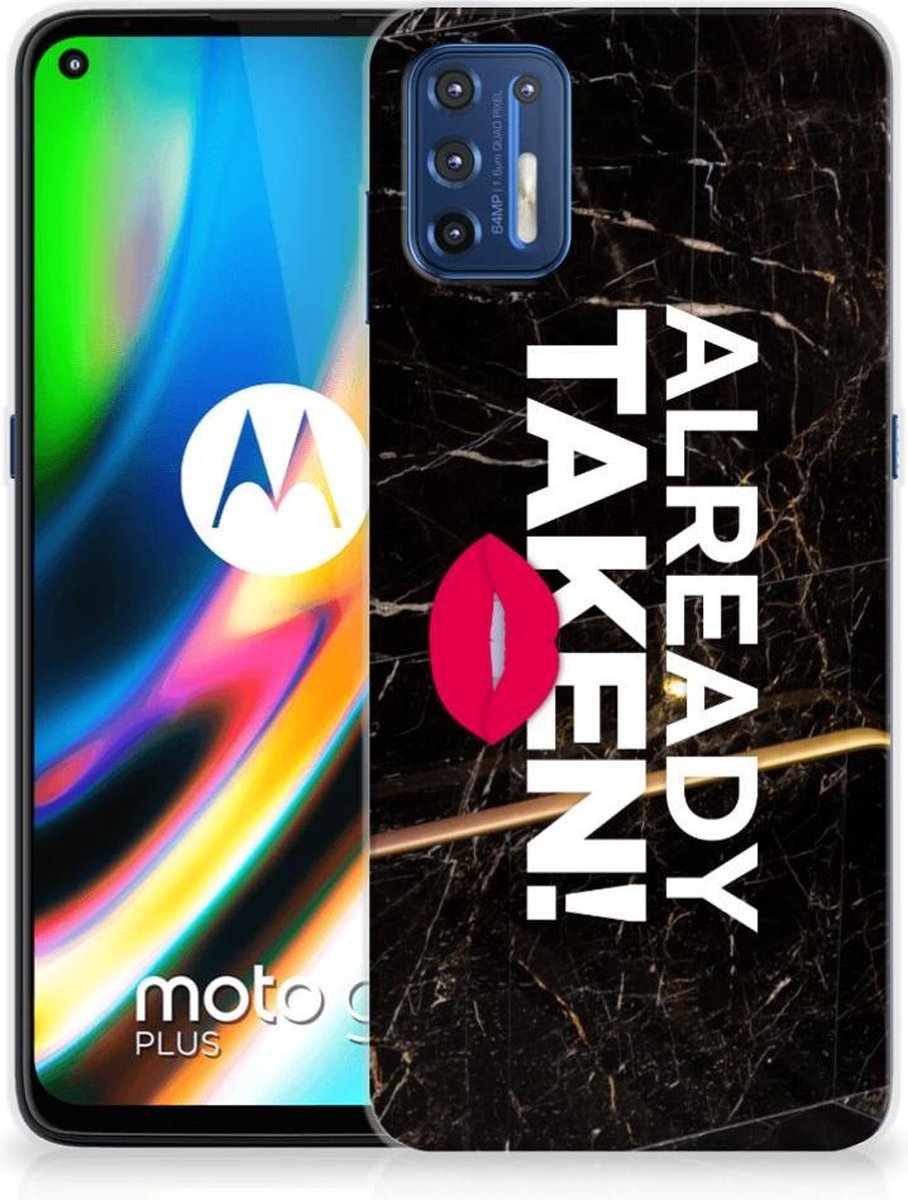 Motorola Moto G9 Plus Siliconen hoesje met naam Already Taken Black