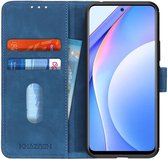 Xiaomi Mi 10T Lite 5G Hoesje Vintage Wallet Book Case Blauw