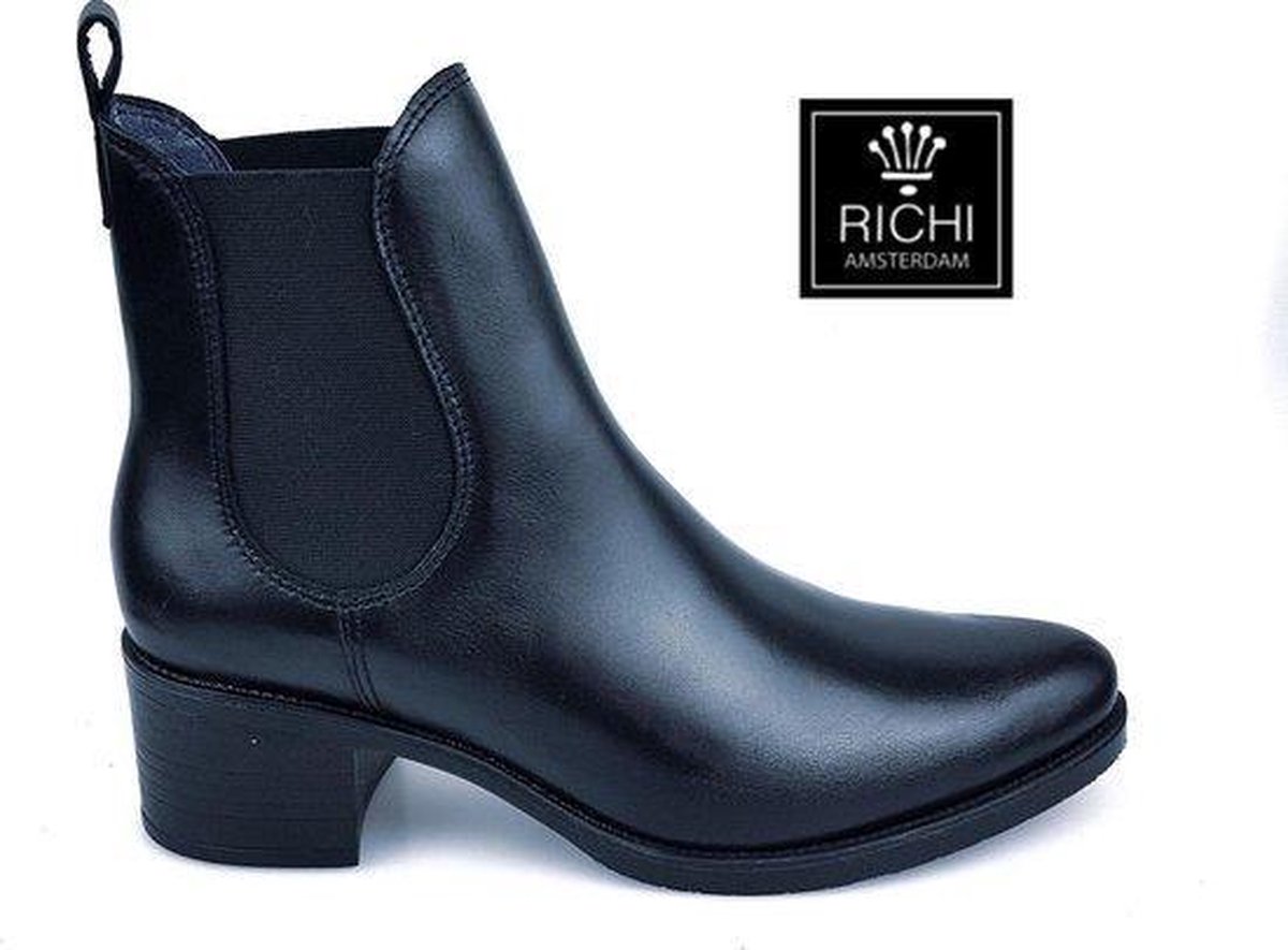 RICHI´S GROTE MATEN DAMESSCHOENEN Richi Amsterdam 79260-01 Bottine Linat Black
