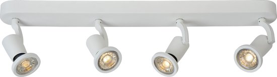 Lucide JASTER-LED - Plafondspot - LED - GU10 - 4x5W 2700K - Wit
