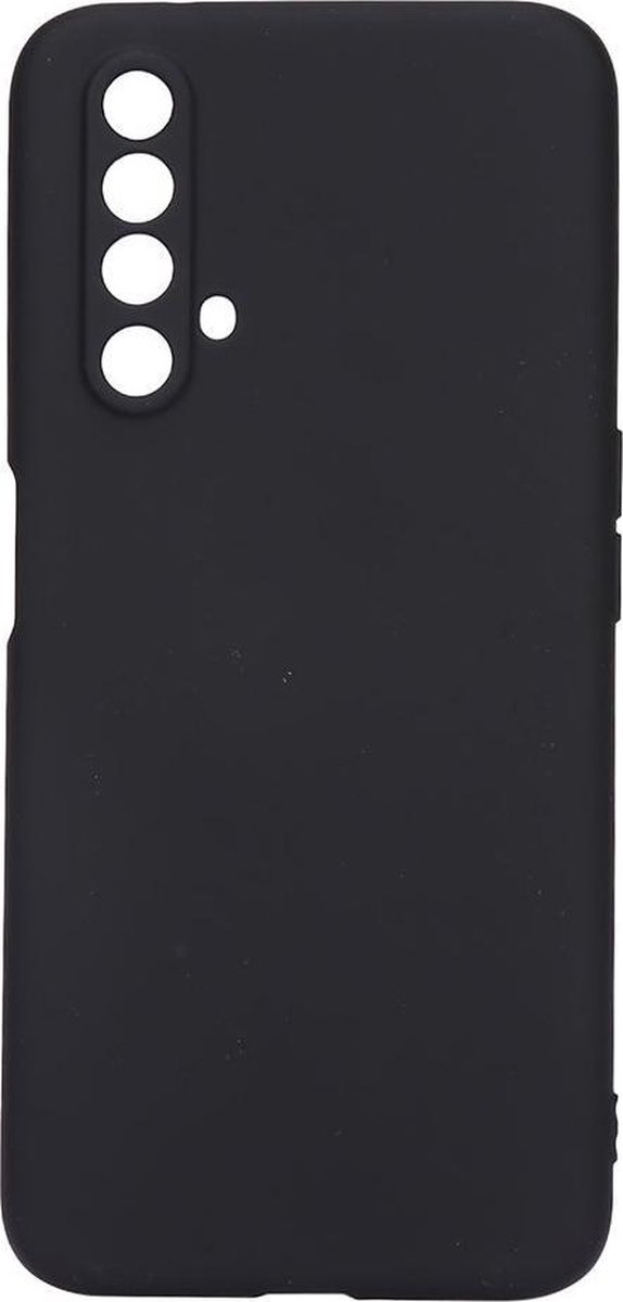 Shop4 - Realme X3 SuperZoom Hoesje - Zachte Back Case Mat Zwart