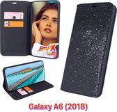 EmpX Telefoonhoesje - Book Case - Geschikt Voor Samsung Galaxy A6 (2018) - Zwart
