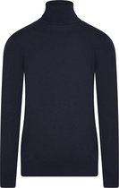 Cappuccino Italia - Heren Sweaters Coltrui Navy - Blauw - Maat XL