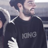King / Queen Trui (King - Maat 3XL) | Koppel Cadeau | Valentijn Cadeautje voor hem & haar