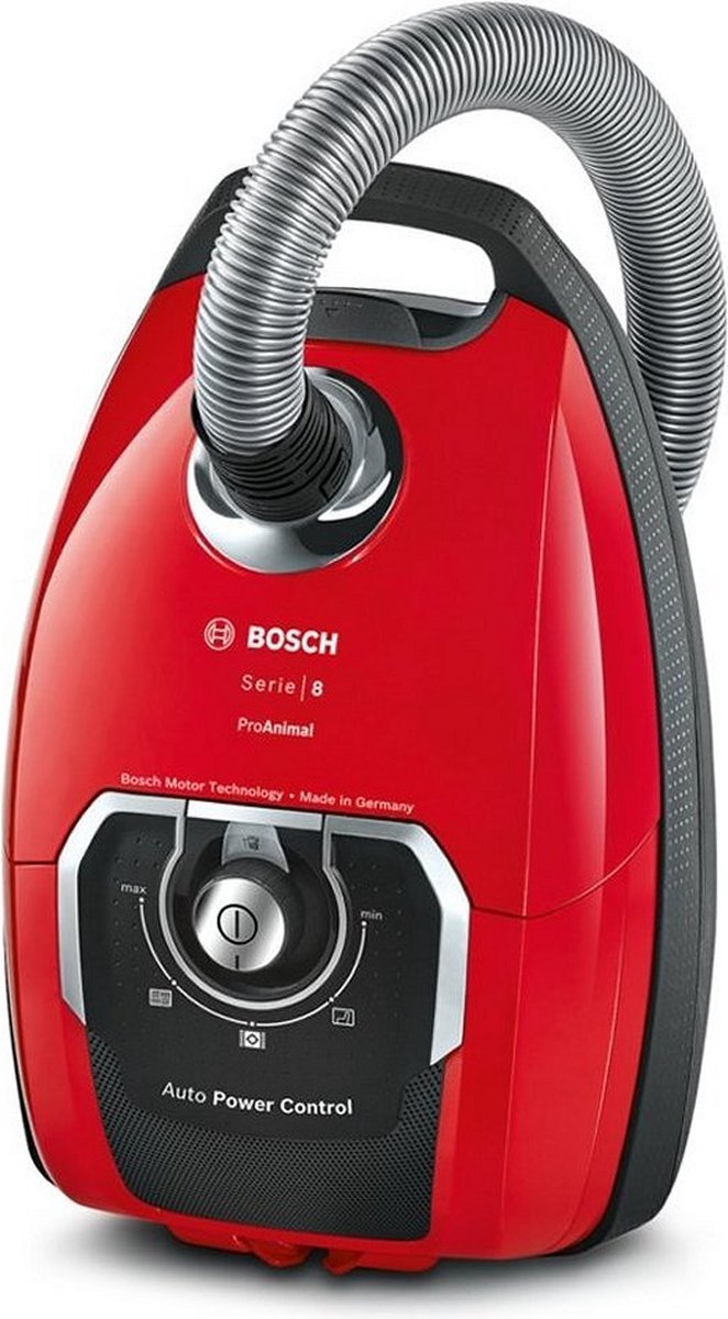 Bosch BGB8PET1 Serie 8 Aspirapolvere a traino con sacco - rosso