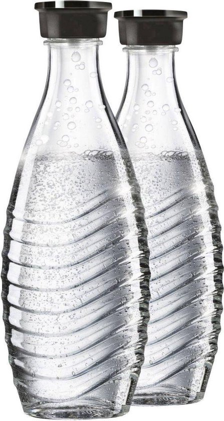 SodaStream duopack Glazen karaffen - 0,7L - Past alleen op Sodastream Crystal