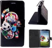 Samsung Galaxy S4 Mini Portemonnee Hoesje Case Voetbal