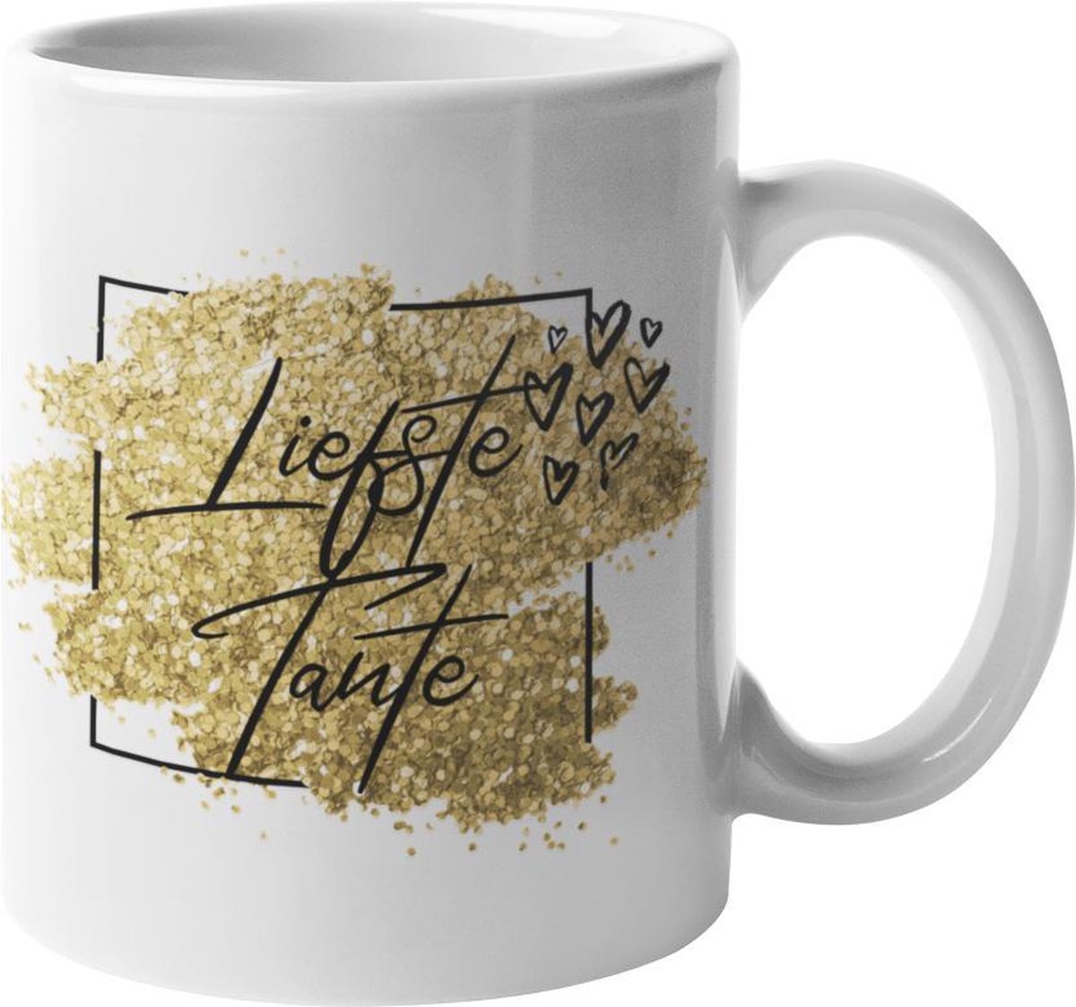 Mok glitters goud Liefste Tante