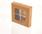 Kraft Doos voor Handgemaakt Snoep Sets voor 4 stuks 7x1.4x6.8cm (25 Stuks) [CNDY277]
