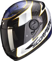 Scorpion Exo-490 Tour White Blue Full Face Helmet L