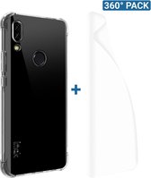 IMAK Motorola Moto G51 Hoesje Dun TPU met Screen Protector Zwart