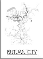Butuan City Plattegrond poster B2 poster (50x70cm) - DesignClaud