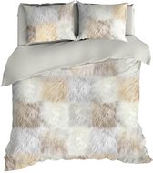 Romanette Fur - Flanel - Dekbedovertrek - Lits-jumeaux - 240x200/220 cm - Multi kleur