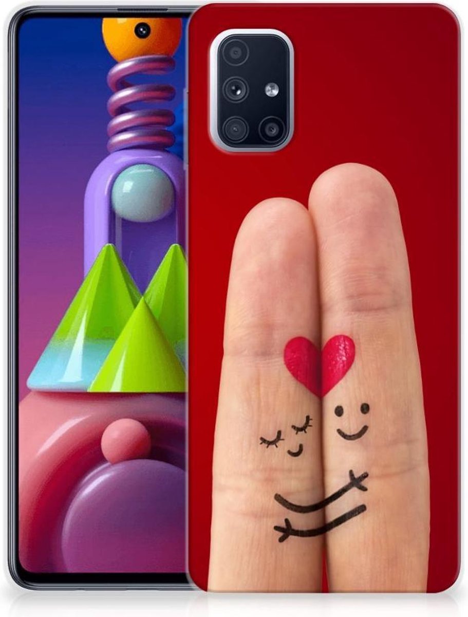 Samsung Galaxy M51 Silicone Back Cover Liefde - Origineel Romantisch Cadeau