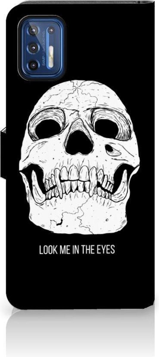 Telefoonhoesje met Naam Motorola Moto G9 Plus Skull Eyes