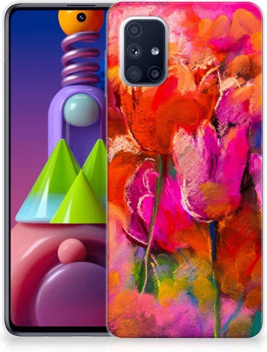Hoesje maken Samsung Galaxy M51 Tulips