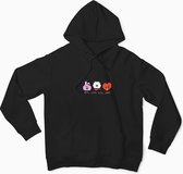 BT21 Pixel Unisex Hoodie - KPOP BTS Music Bangtan Boys Line Friends - Cooky RJ TATA - Maat L