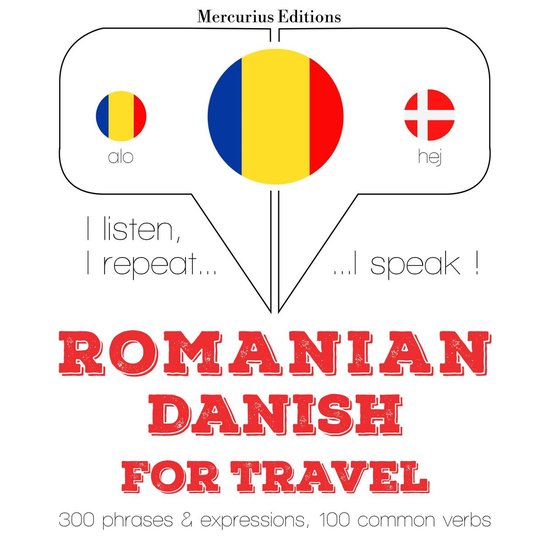 Română - daneză: Pentru călătorie - cover