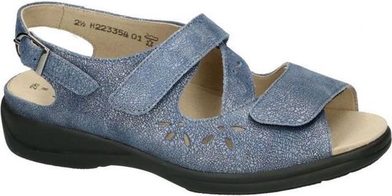Solidus -Dames - blauw - sandalen - maat 38.5