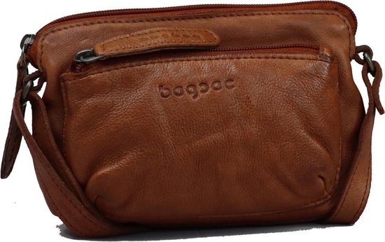 Bagsac Leren Schoudertas 6002 Cognac bol