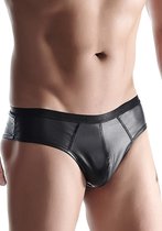 Wetlook Men's brazilian style briefs - Black - Maat L - Lingerie For Him - black - Discreet verpakt en bezorgd