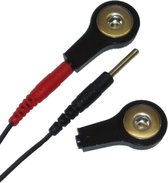 2mm Pin to 4mm Press Snap Adapter Kit - Electric Stim Device - black,red - Discreet verpakt en bezorgd