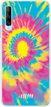 6F hoesje - geschikt voor Honor 9X Pro -  Transparant TPU Case - Psychedelic Tie Dye #ffffff