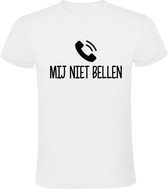 Mij niet bellen Heren t-shirt | Chateau Meiland | Martien Meiland | wijnen | grappig | gezeik | cadeau | Zwart