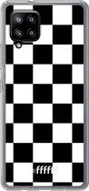 6F hoesje - geschikt voor Samsung Galaxy A42 -  Transparant TPU Case - Checkered Chique #ffffff