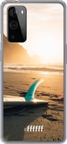 6F hoesje - geschikt voor OnePlus 9 Pro -  Transparant TPU Case - Sunset Surf #ffffff