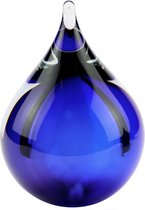 Bubble-urn-blauw 120 Ml (gratis Sluitplaatje) Geschikt Voor Dieren As En Mensen As Dieren Urn Mens Urn Gedenkglas ( Gratis Vullen)