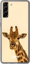 6F hoesje - geschikt voor Samsung Galaxy S21 Plus -  Transparant TPU Case - Giraffe #ffffff