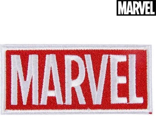 Patch Marvel Wit Rood Polyester