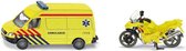 Siku Ambulance-set 8,2 Cm Staal Geel/blauw 2-delig (1654003)