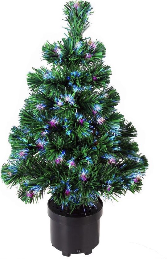 Kunstkerstboom - 65 35 cm - groen - met verlichting | bol.com