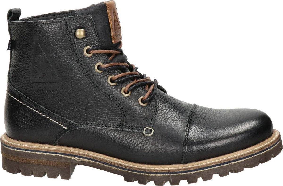 Gaastra Cape Mid heren veterboot - Zwart - Maat 43 | bol.com