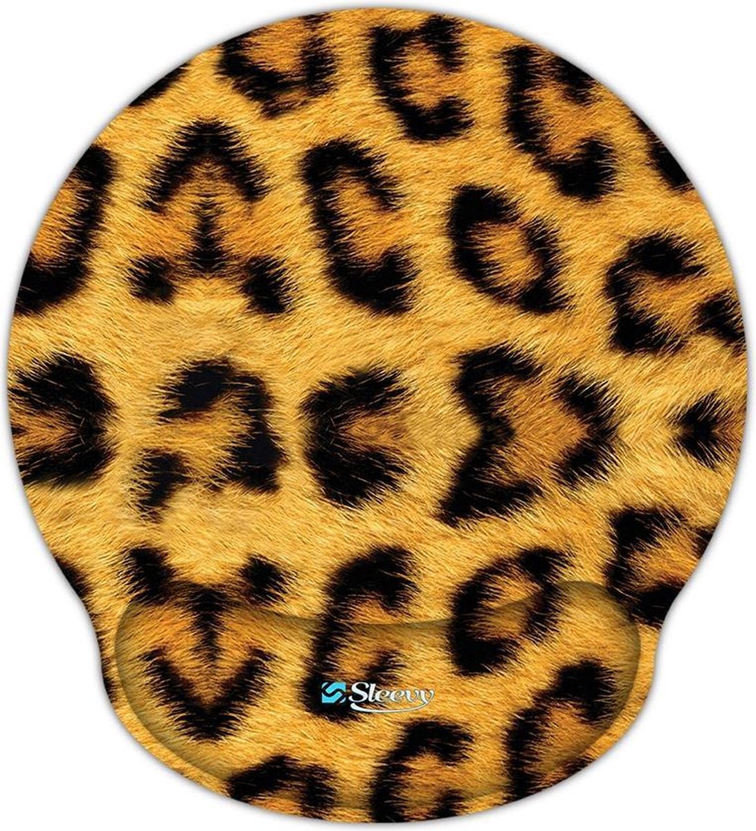 Muismat polssteun luipaard print - Sleevy - mousepad - Collectie 100+ designs