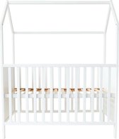 Prénatal Ledikant Huisje - Babykamer Accessoires - Babybed 60 x 120cm - Wit