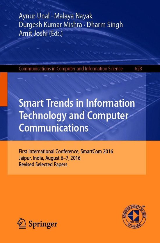 Springer Nature Proceedings Computer Science - Smart Trends  ... - cover