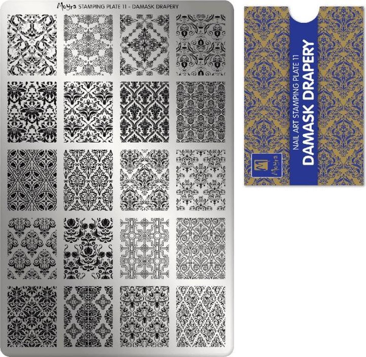 Goedkoopste Moyra Stamping Plate 11 Damask Drapery