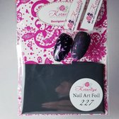 Korneliya Nailart folie - Transfer folie - Nagel Folie Mat Craquelé Antraciet Grijs  227