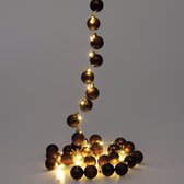Casaria  Kerstballenverlichting - Kerstslinger - 40-LED - Brons - 2m