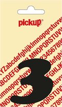 Pickup plakcijfer CooperBlack 60 mm - zwart 3