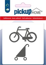 Pickup vélo poussette landau blanc - 90x90 mm Icon Route Acryl