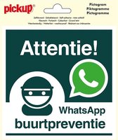 Pickup Pictogram 15x15 cm - WhatsApp Buurtpreventie