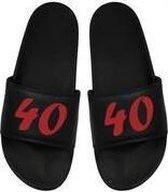 Cadeau Kerstmis - Cadeau Kerst - Cadeau 40 jaar - Cadeau Badslippers 40 jaar - Badslippers - Rood 43
