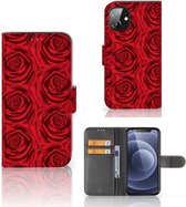 GSM Hoesje Apple iPhone 12 Mini Mobiel Bookcase Red Roses